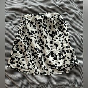 Cow print mini skirt from boutique